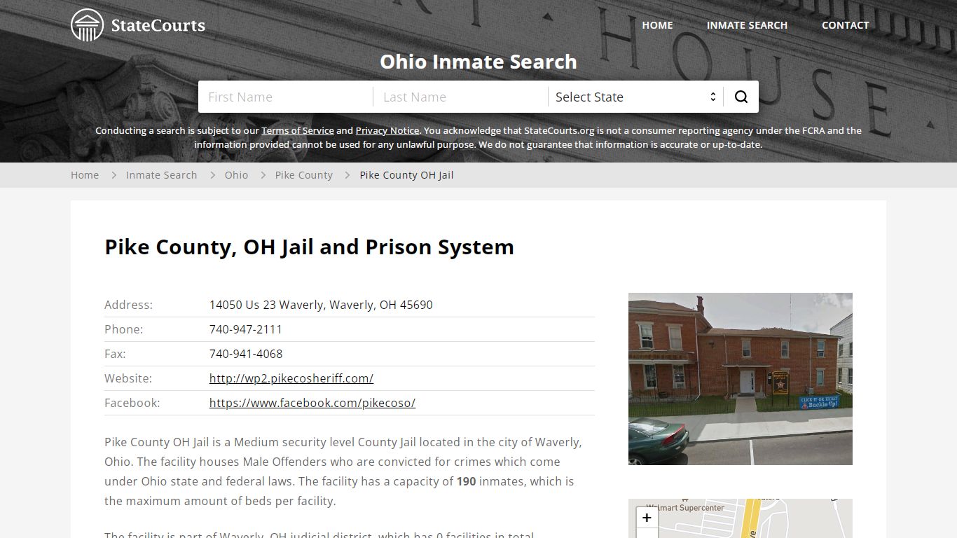 Pike County OH Jail Inmate Records Search, Ohio - StateCourts